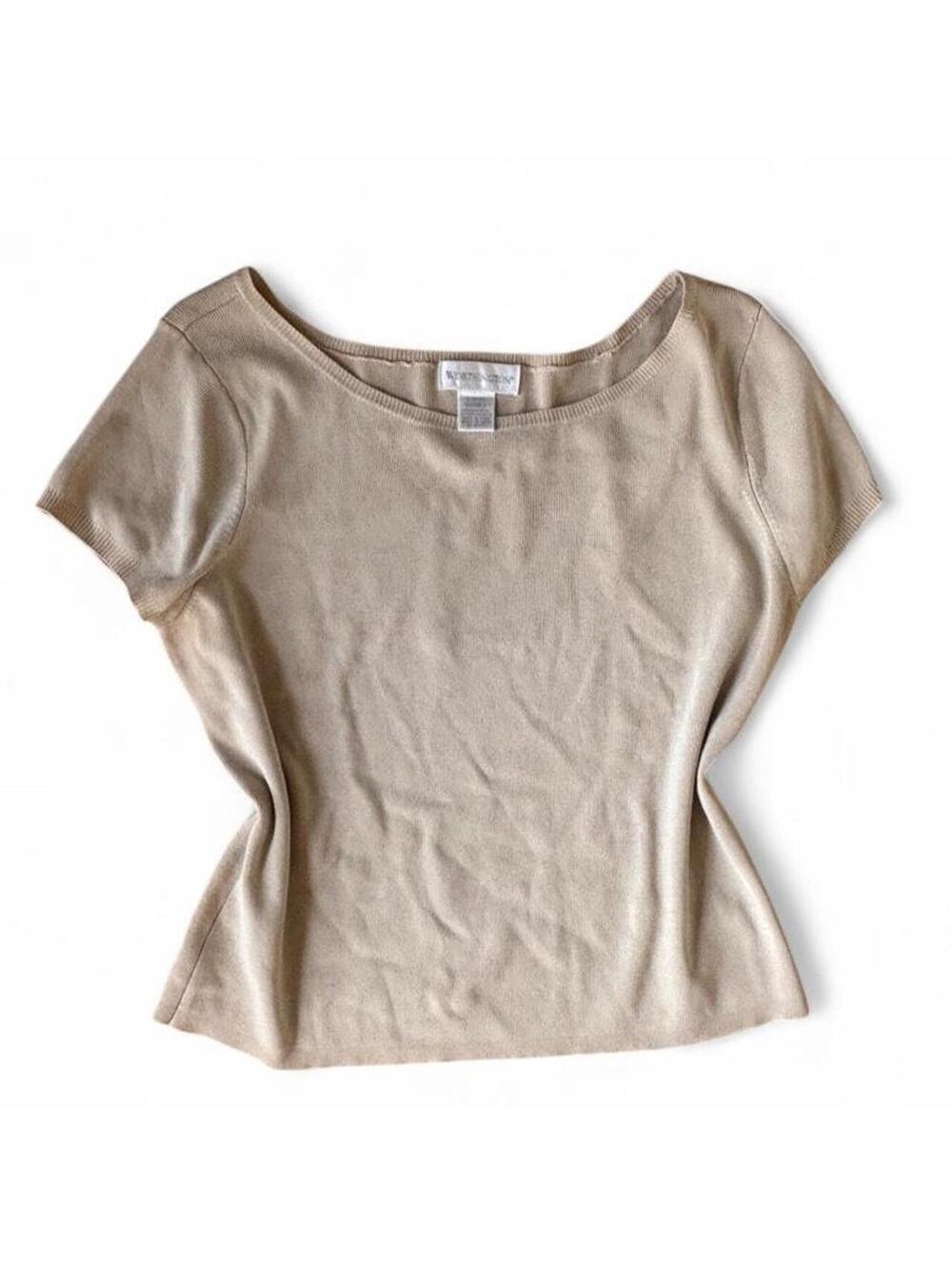 2000s Worthington silk blend knit top